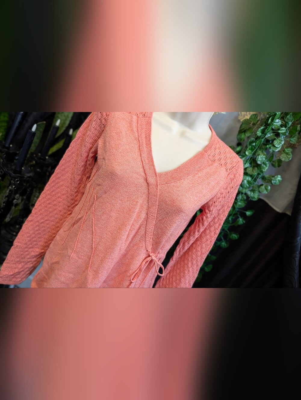 Rosie Neira Coral Knit Top SM